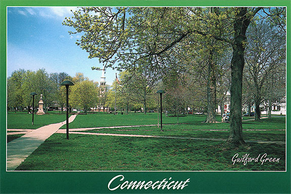 Guilford Green, Guilford, Connecticut Postcard