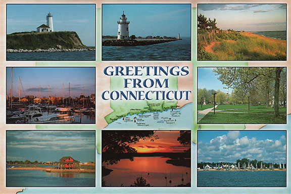 Connecticut Shoreline, Postcard