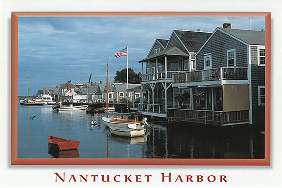 Nantucket Harbor, Massachusetts Postcard